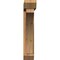 Ekena Millwork Thorton Slat Rough Sawn Bracket w/ Offset Brace, Western Red Cedar, 6"W x 32"D x 32"H BKT0604X32X32THR06RWR - alternate 4